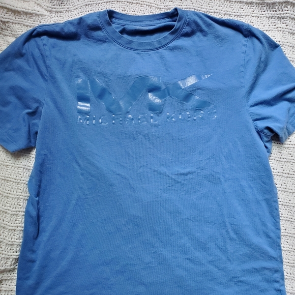 Michael Kors Men's Large Blue Shirt - Picture 1 of 2